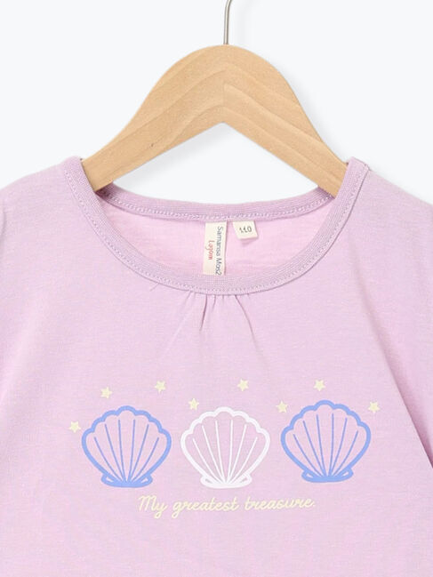 Samansa Mos2 Lagom「【吸水速乾】貝殻プリントTシャツ」|ニット・セーター|