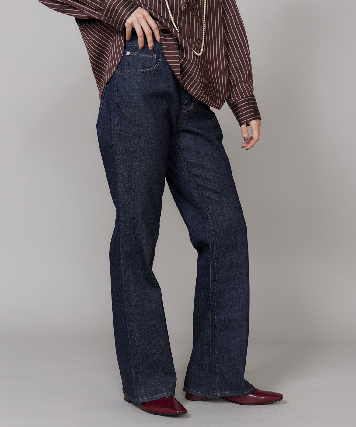INED「《INED別注》フレアデニム《Healthy DENIM》」|デニム|
