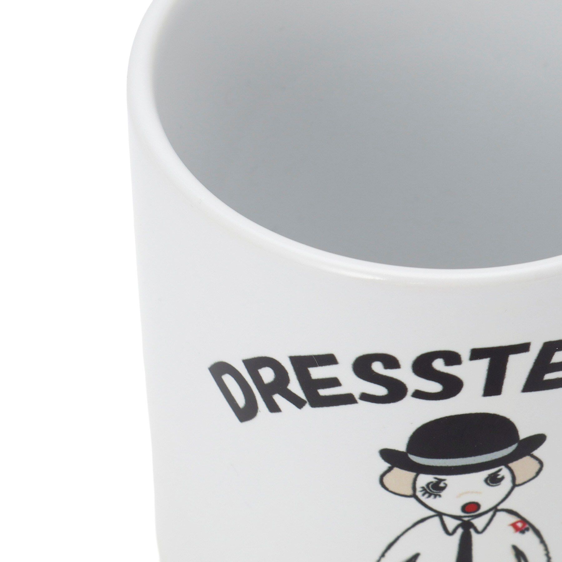DRESSTERIOR「ボーラーハットクロックドッグ マグカップ」|グラス・マグカップ|
