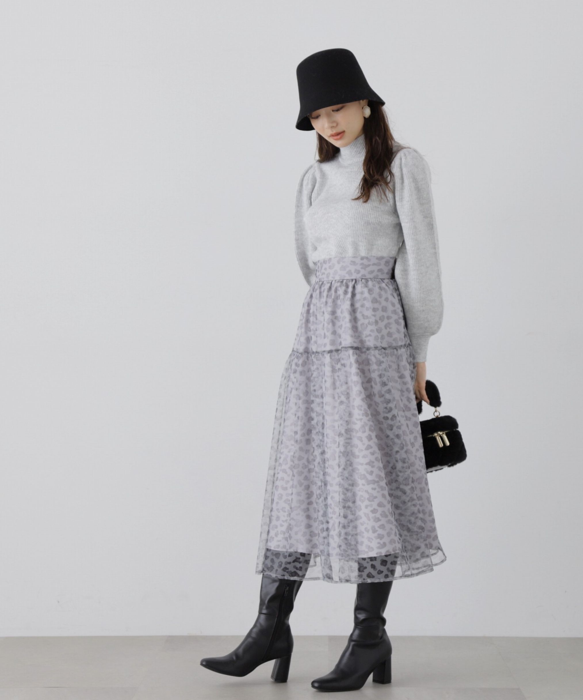 PROPORTION BODY DRESSING「チュールレオパードスカート」|スカート|