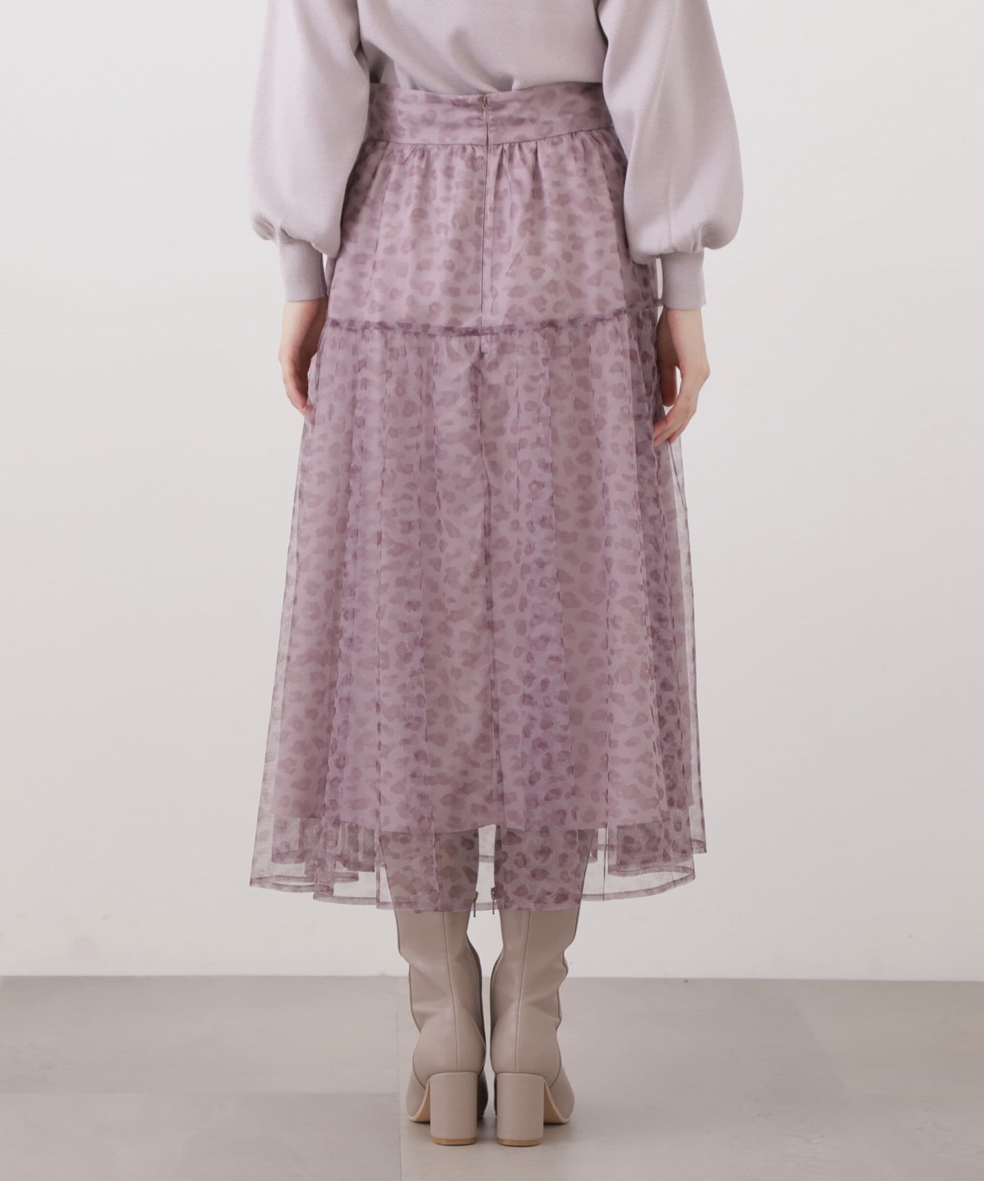 PROPORTION BODY DRESSING「チュールレオパードスカート」|スカート|