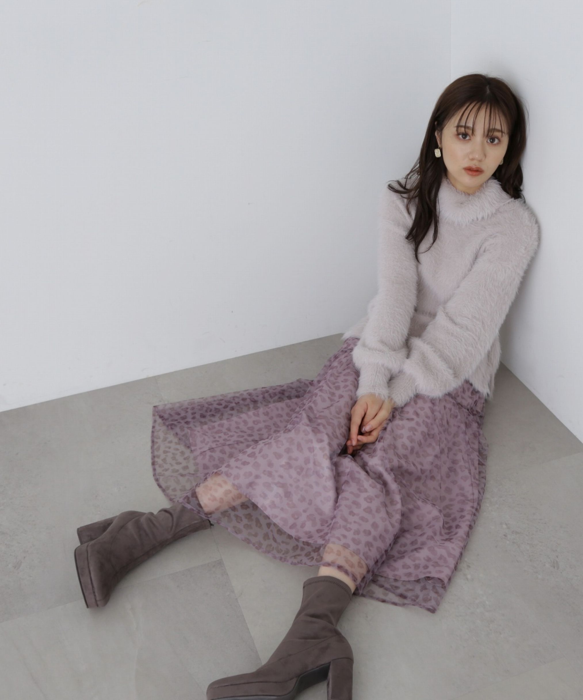 PROPORTION BODY DRESSING「チュールレオパードスカート」|スカート|