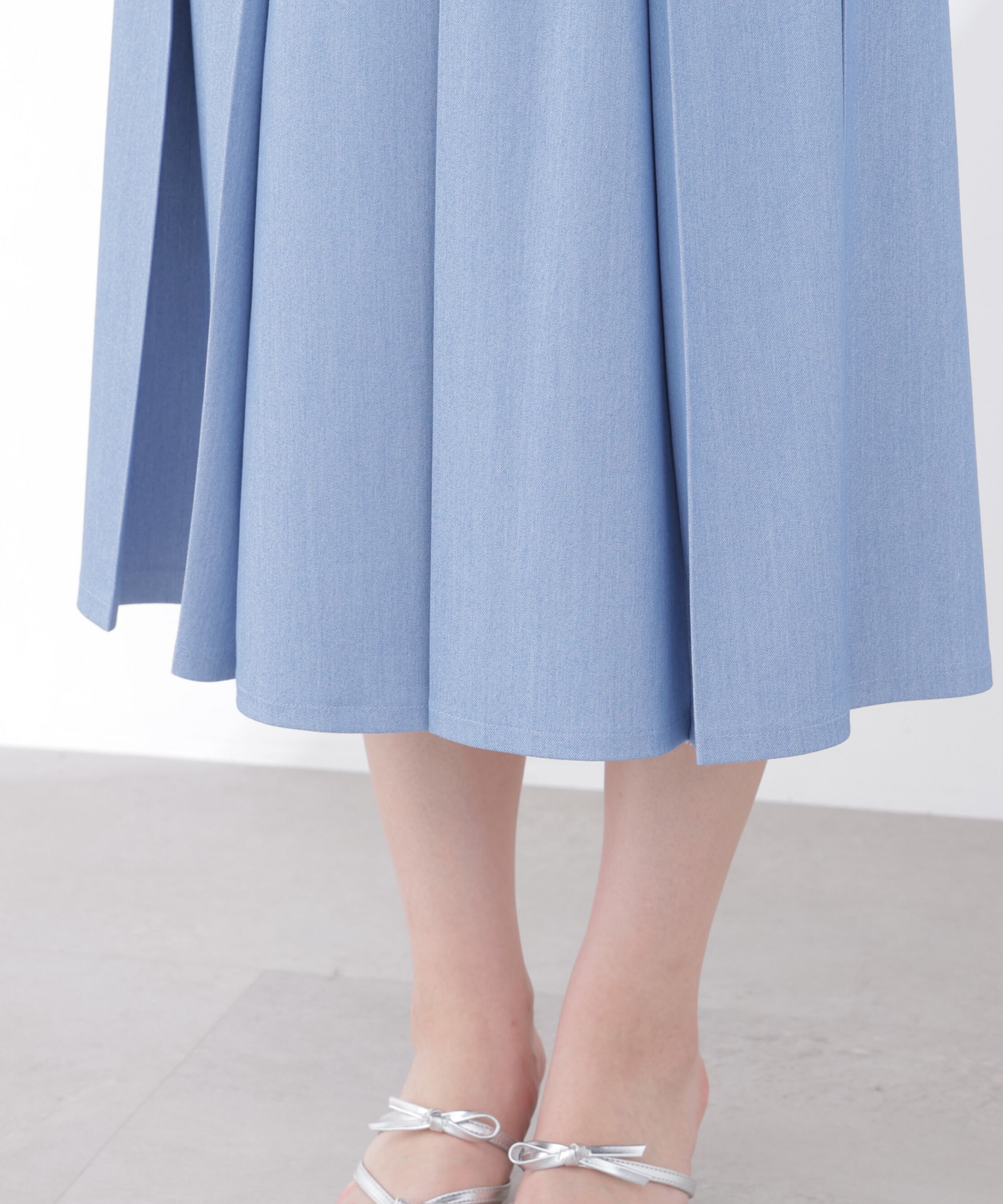 PROPORTION BODY DRESSING「《EDIT COLOGNE》デニムライクプリーツスカート 26SS」|スカート|