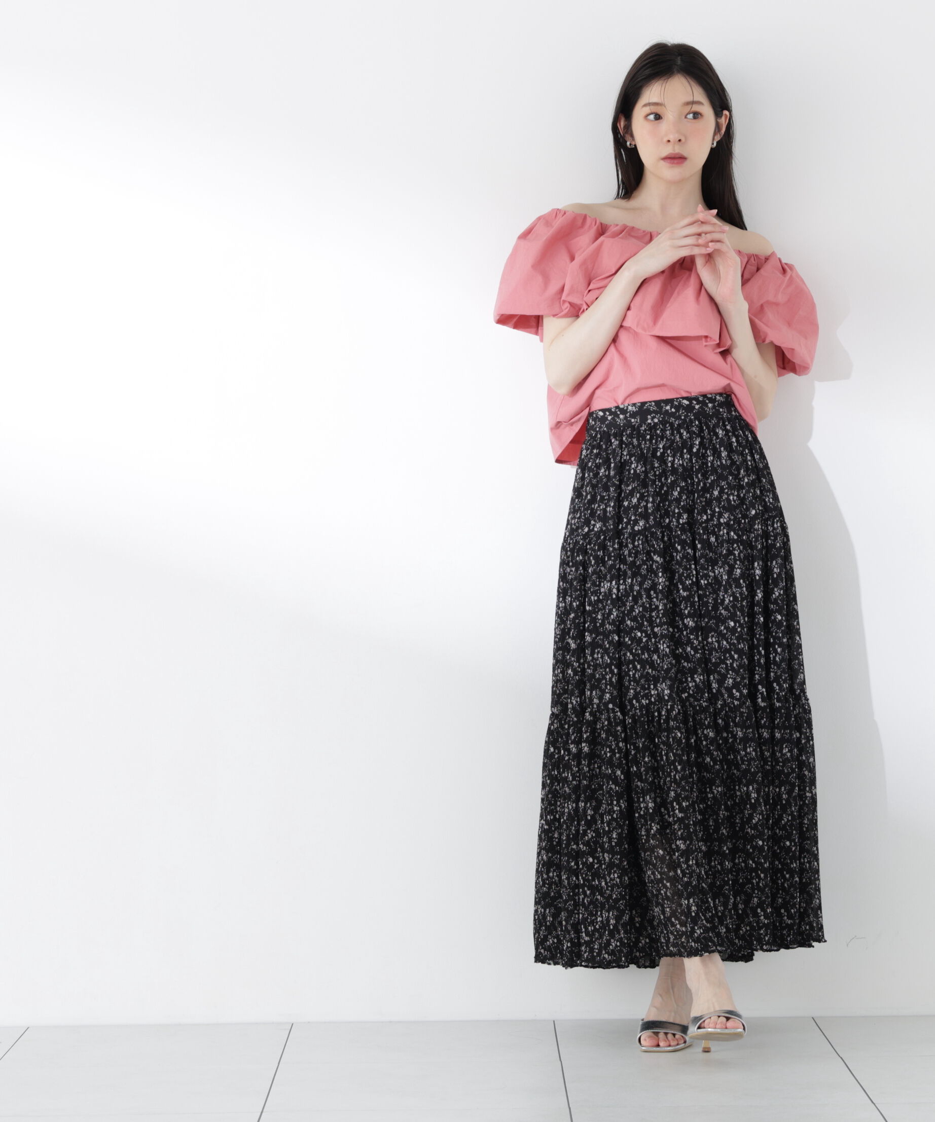 PROPORTION BODY DRESSING「小花プリーツロングスカート26SS」|スカート|