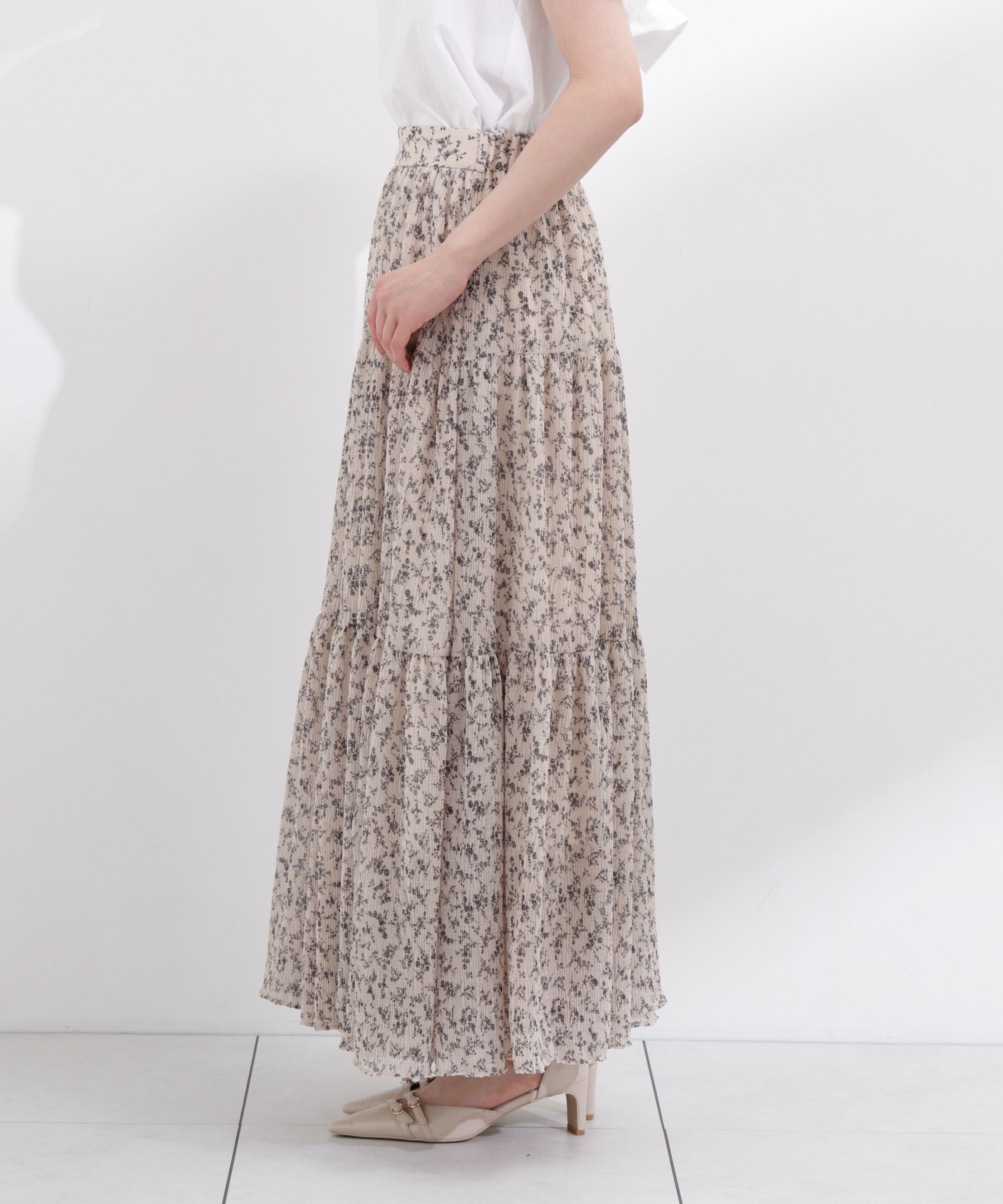 PROPORTION BODY DRESSING「小花プリーツロングスカート26SS」|スカート|