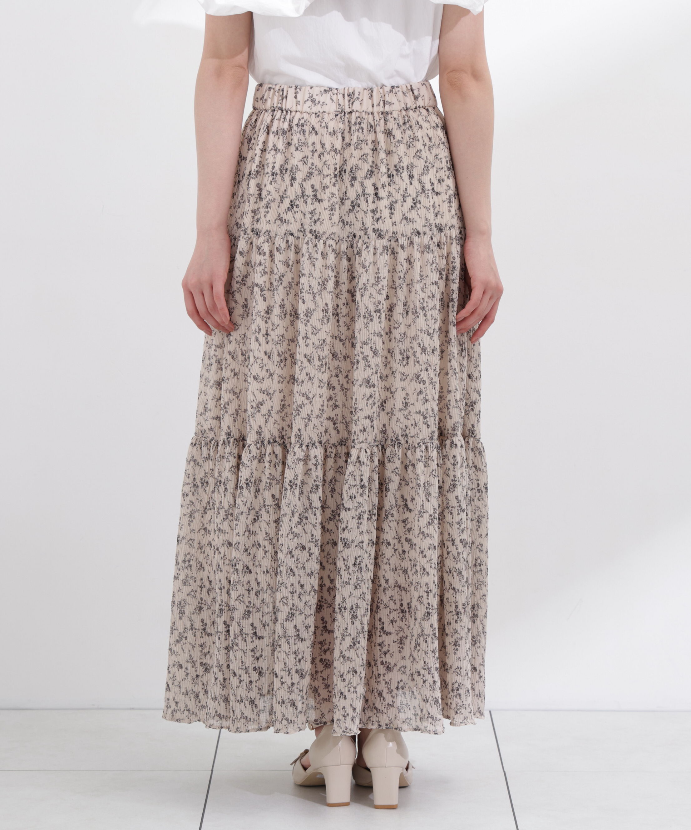 PROPORTION BODY DRESSING「小花プリーツロングスカート26SS」|スカート|