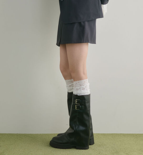 archives「【ＳＥＴ　ＵＰ対応】ベルト付きラップ台形ミニＳＫ」|スカート|