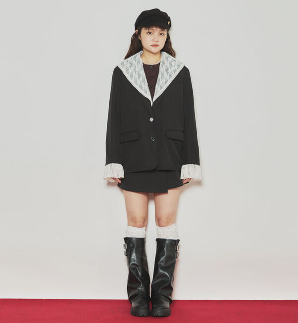 archives「【ＳＥＴ　ＵＰ対応】ベルト付きラップ台形ミニＳＫ」|スカート|