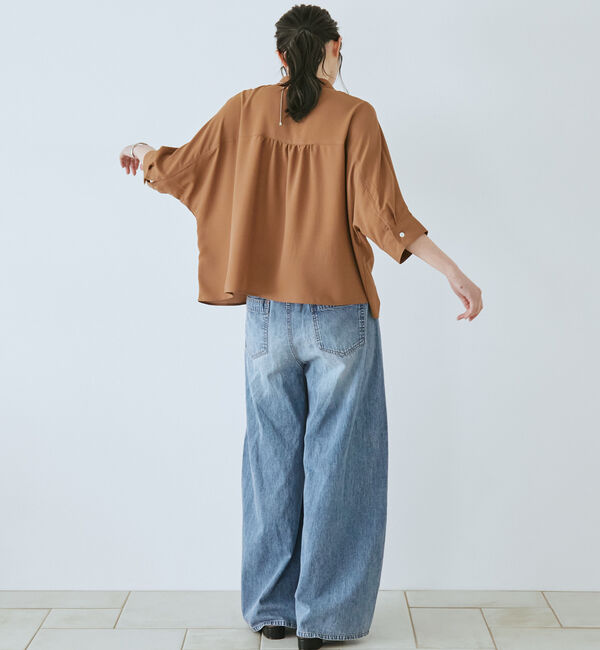 Doux archives「コットンリネンワイドデニムパンツ」|デニム|