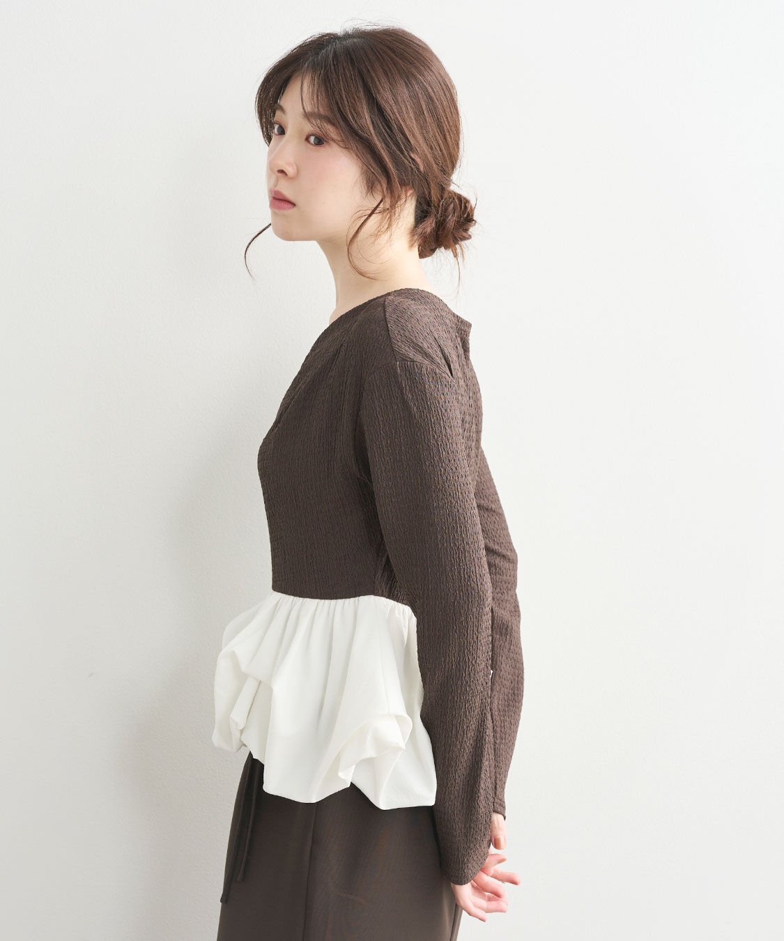 COCO DEAL「バブルヘムペプラムトップス」|Tシャツ・カットソー|