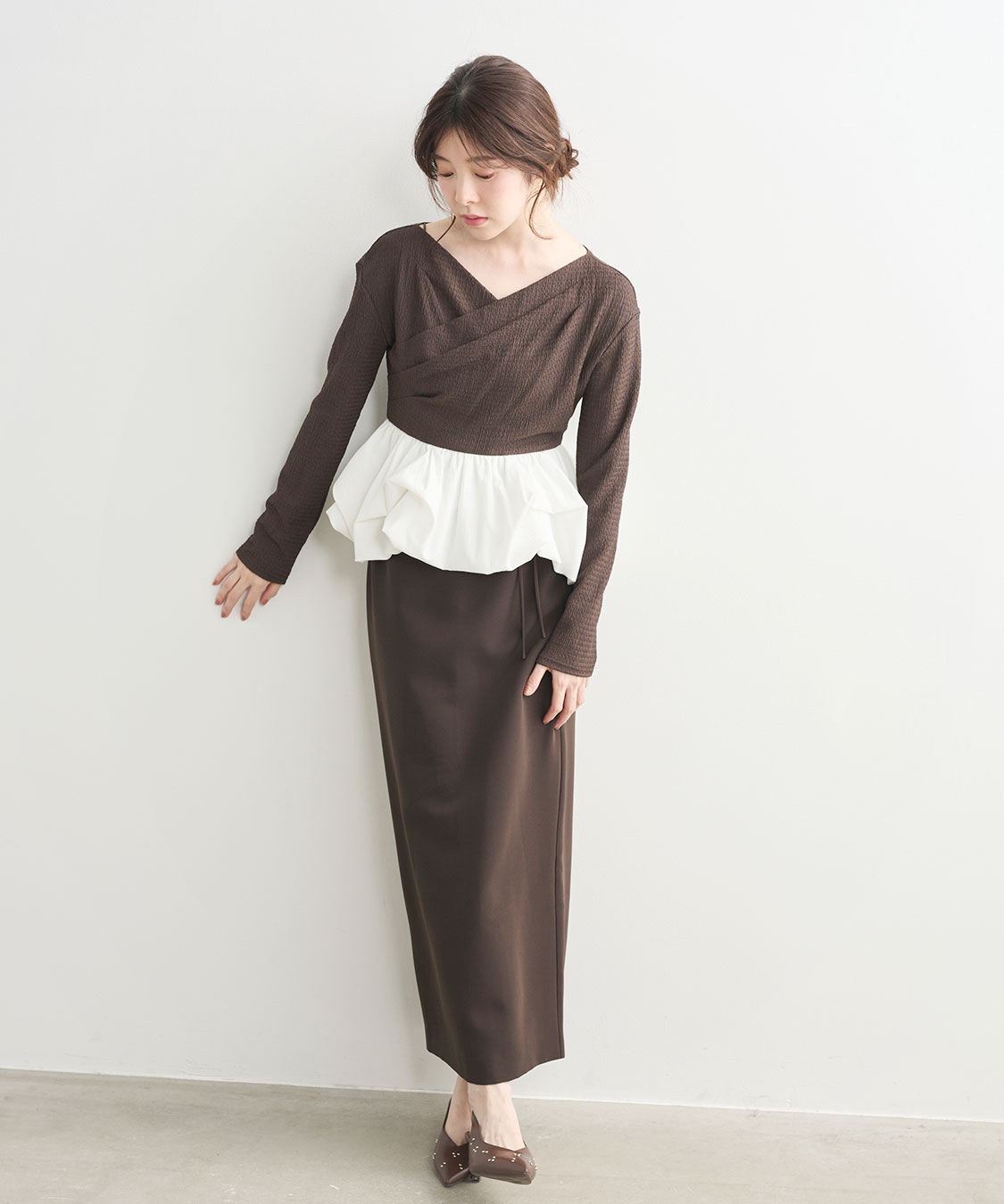 COCO DEAL「バブルヘムペプラムトップス」|Tシャツ・カットソー|