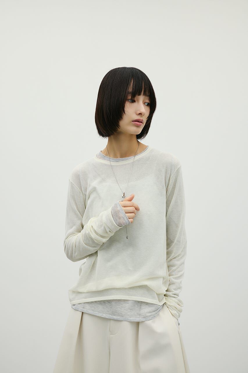 STYLEMIXER「シアースキンニットトップ」|ニット・セーター|