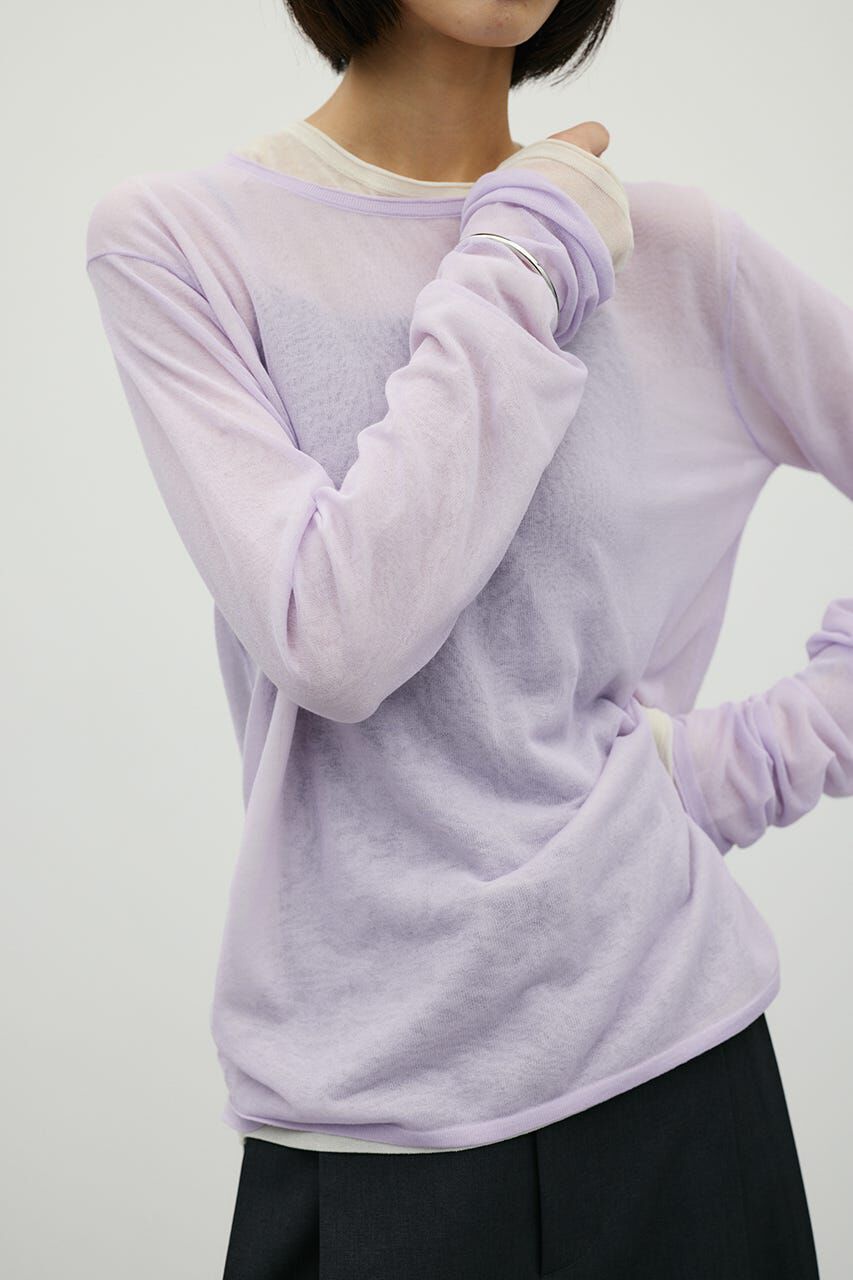 STYLEMIXER「シアースキンニットトップ」|ニット・セーター|PUR