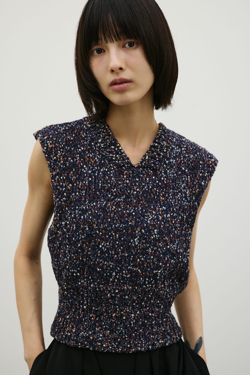 STYLEMIXER「2WAYマルチカラーニットベスト」|タンクトップ|