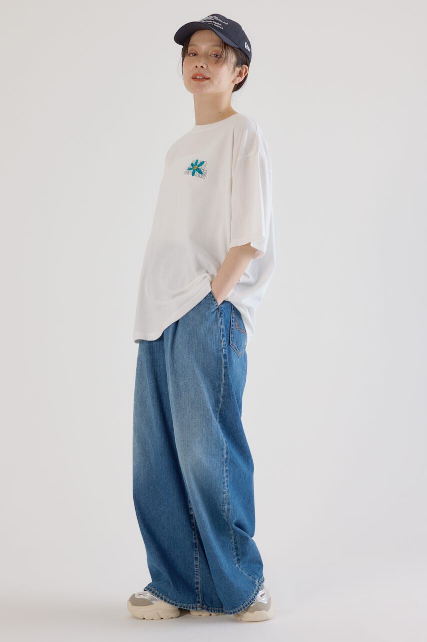RODEO CROWNS「フラワークロスパッチTシャツ」|Tシャツ・カットソー|