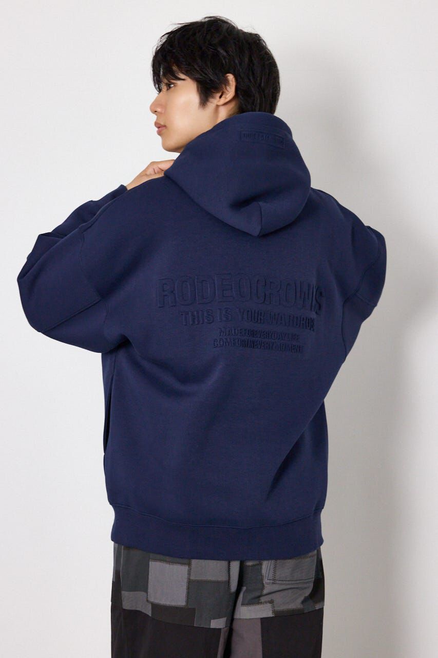 RODEO CROWNS「エンボス W-ZIP ビッグ パーカー」|パーカー|