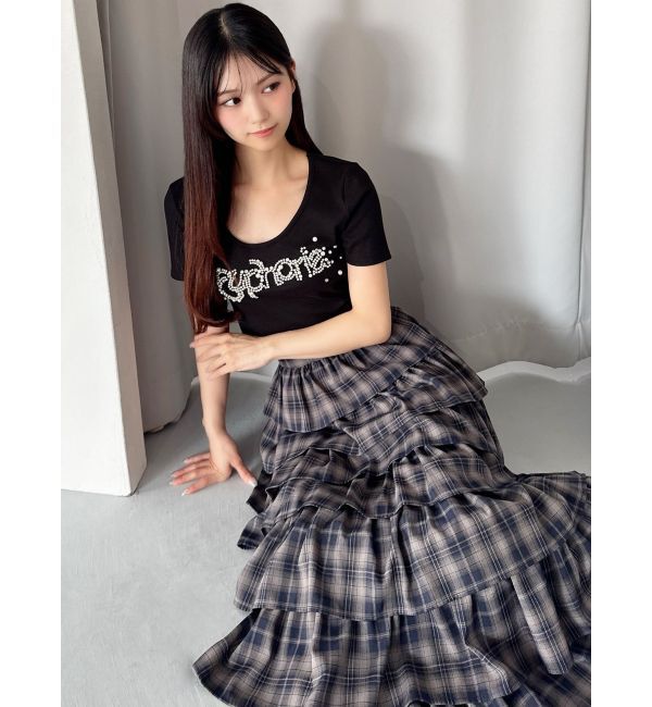 RESEXXY「デコラティブクロップドTシャツ」|Tシャツ・カットソー|
