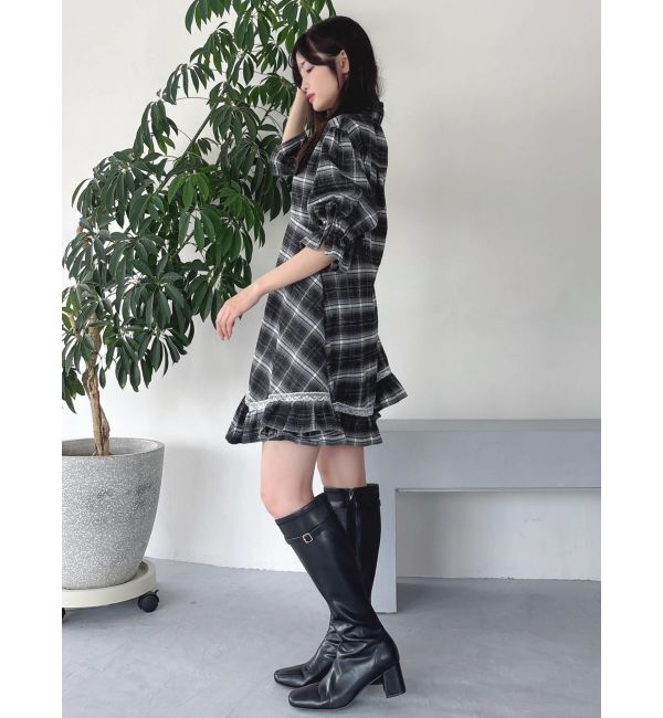 dazzlin「イレヘムティアードシャツミニワンピース」|ワンピース|