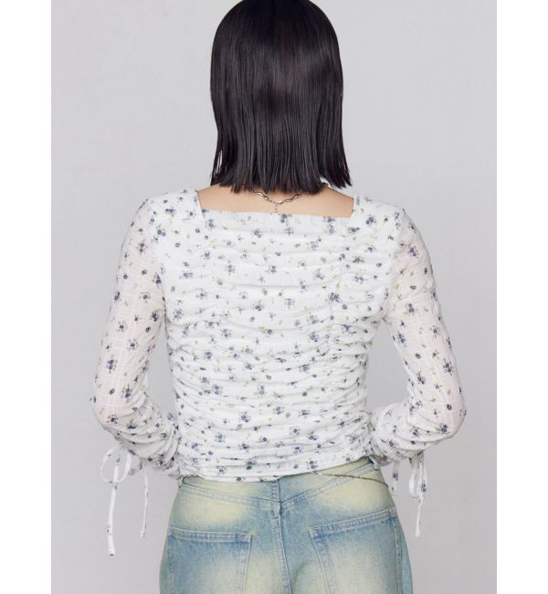 EMODA「フロントボタンギャザートップ」|Tシャツ・カットソー|