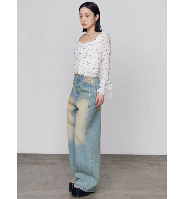 EMODA「フロントボタンギャザートップ」|Tシャツ・カットソー|