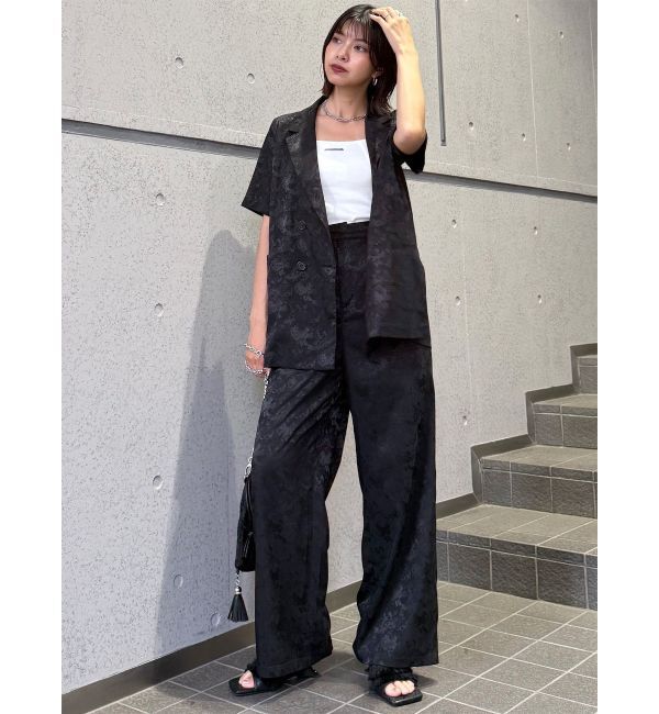 MURUA「ジャガードフラワーワイドパンツ【セットアップ着用可】」|その他|