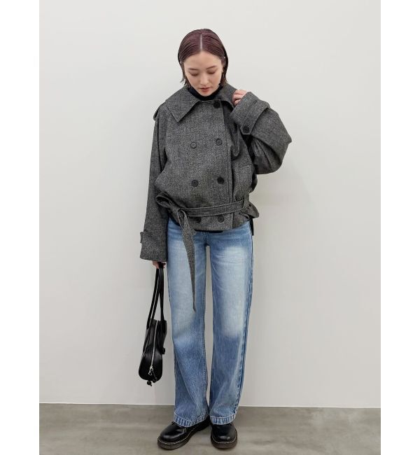 LAGUNAMOON「スリムストレートデニムパンツ」|デニム|