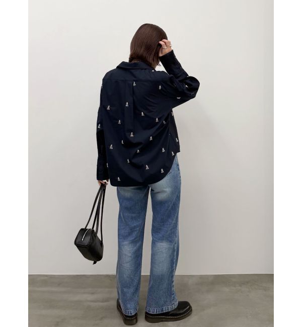 LAGUNAMOON「スリムストレートデニムパンツ」|デニム|