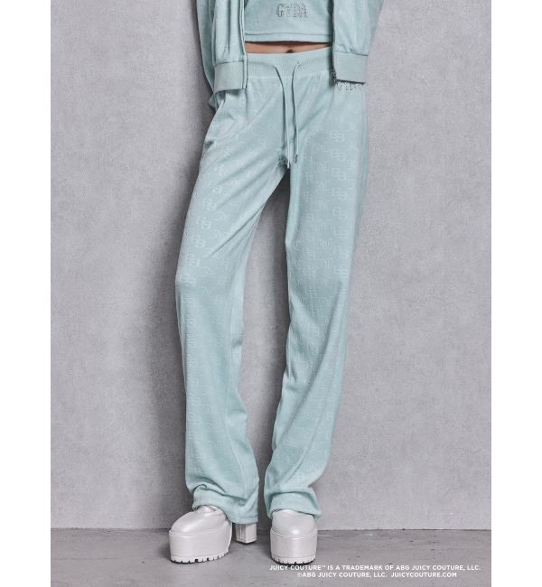 GYDA「GYDA&times;Juicy Couture GG JC Emboss Big Bling Velour Track Pants」|その他|