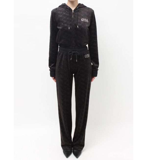 GYDA「GYDA&times;Juicy Couture GG JC Emboss Big Bling Velour Track Pants」|その他|