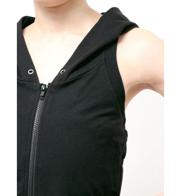 GYDA「Hoodieドッキングノースリスウェットスカートライクミニワンピース」|ワンピース|