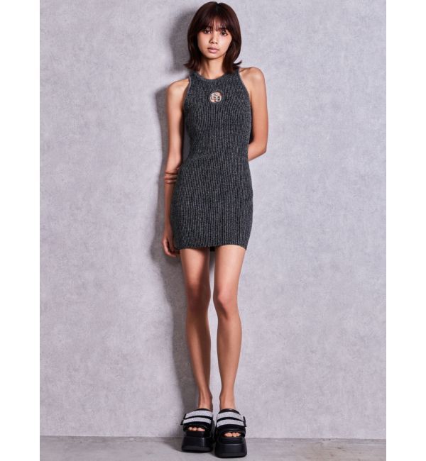 GYDA「MOLDラメアメスリミニワンピース」|ワンピース|