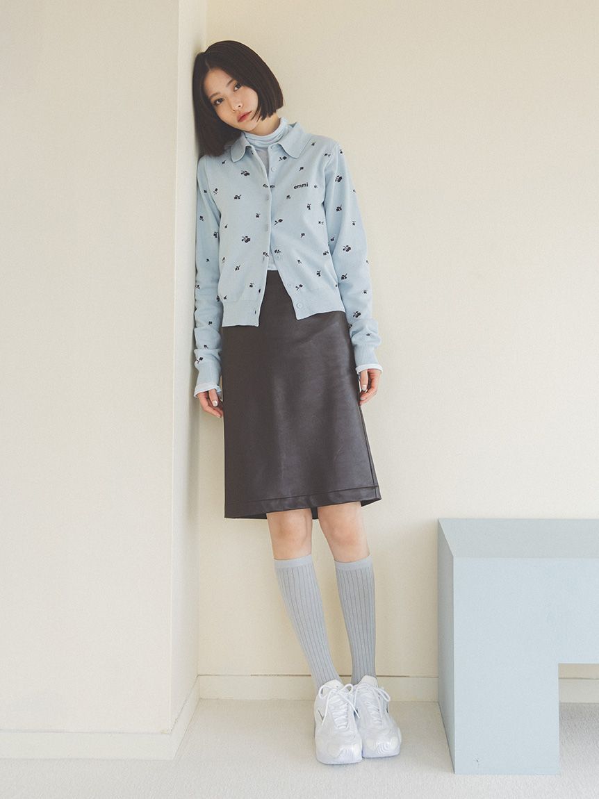 emmi atelier「ミディ丈レースレイヤードタイトスカート」|スカート|DBRW