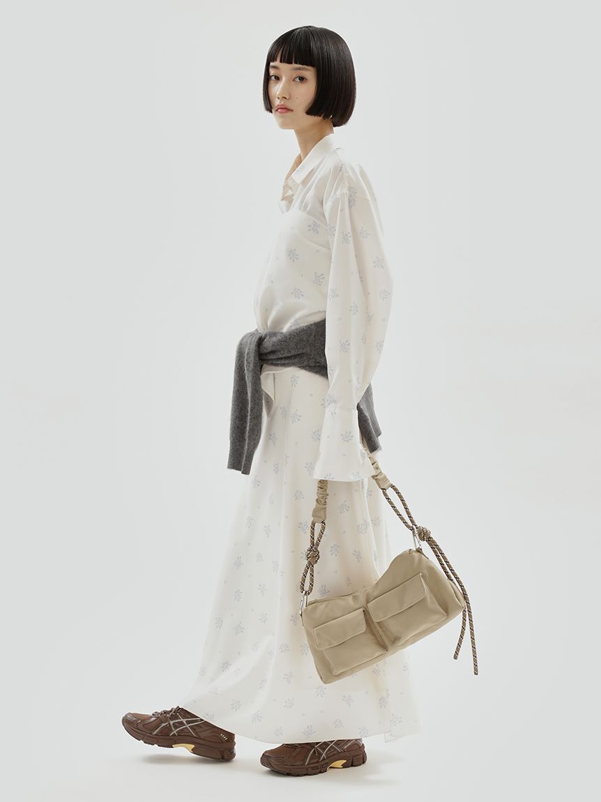 emmi atelier「フラワープリントナロースカート【セットアップ対応】」|スカート|