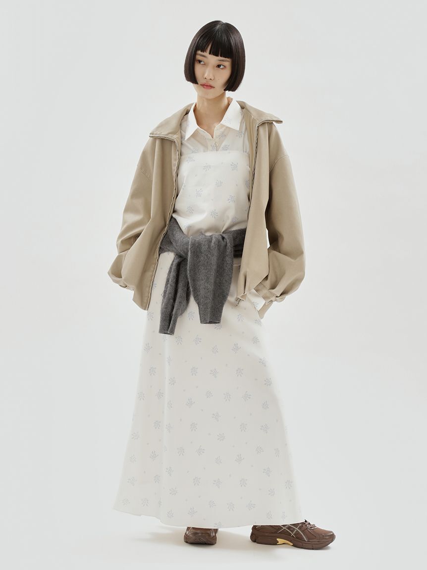 emmi atelier「フラワープリントナロースカート【セットアップ対応】」|スカート|
