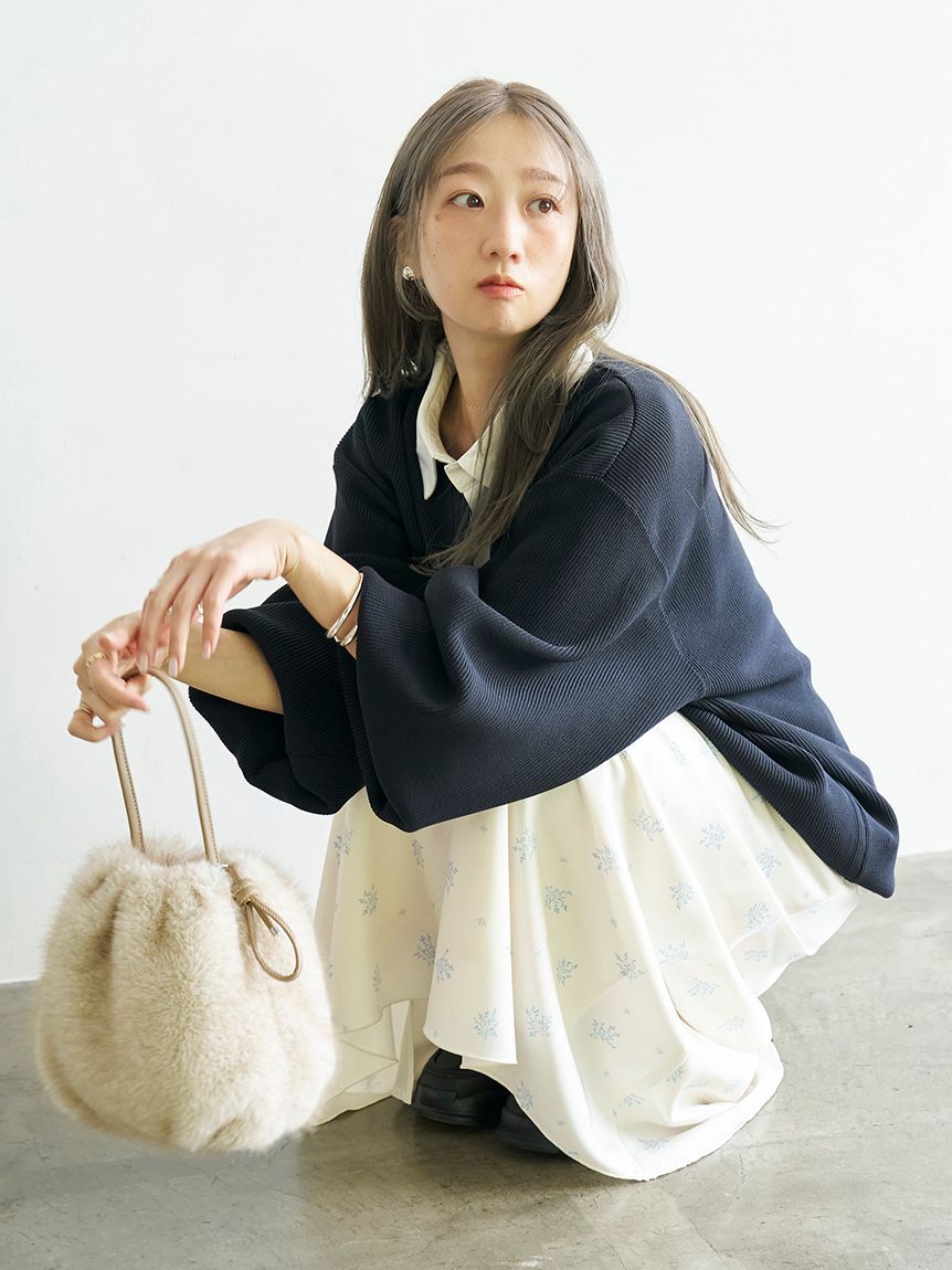 emmi atelier「フラワープリントナロースカート【セットアップ対応】」|スカート|