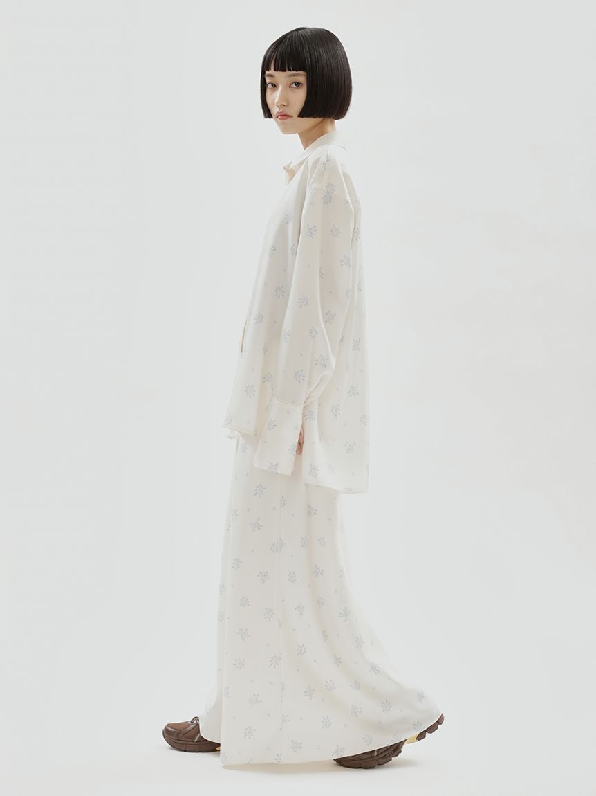 emmi atelier「フラワープリントナロースカート【セットアップ対応】」|スカート|