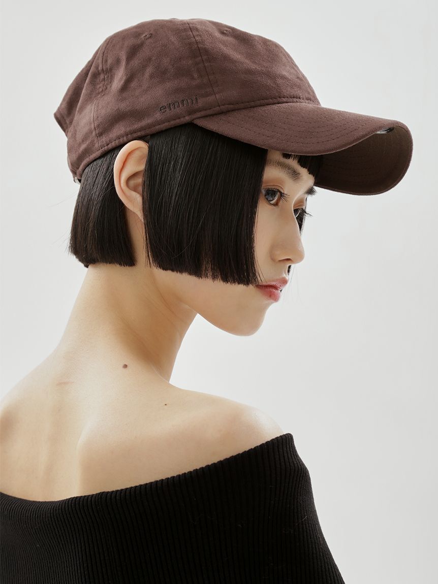 emmi atelier「【emmi｜NEW ERA(R)】9TWENTY(TM) emmiロゴスエードキャップ」|キャップ・キャスケット|