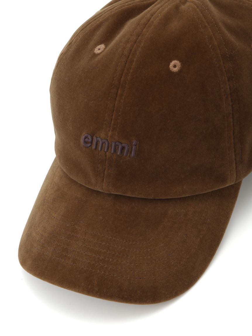 emmi atelier「ベロアドローコードキャップ」|キャップ・キャスケット|