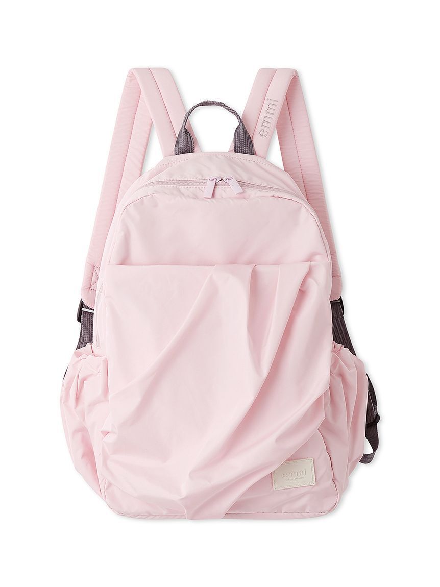 emmi atelier「eco 撥水ギャザーボディーバックパック」|リュック|