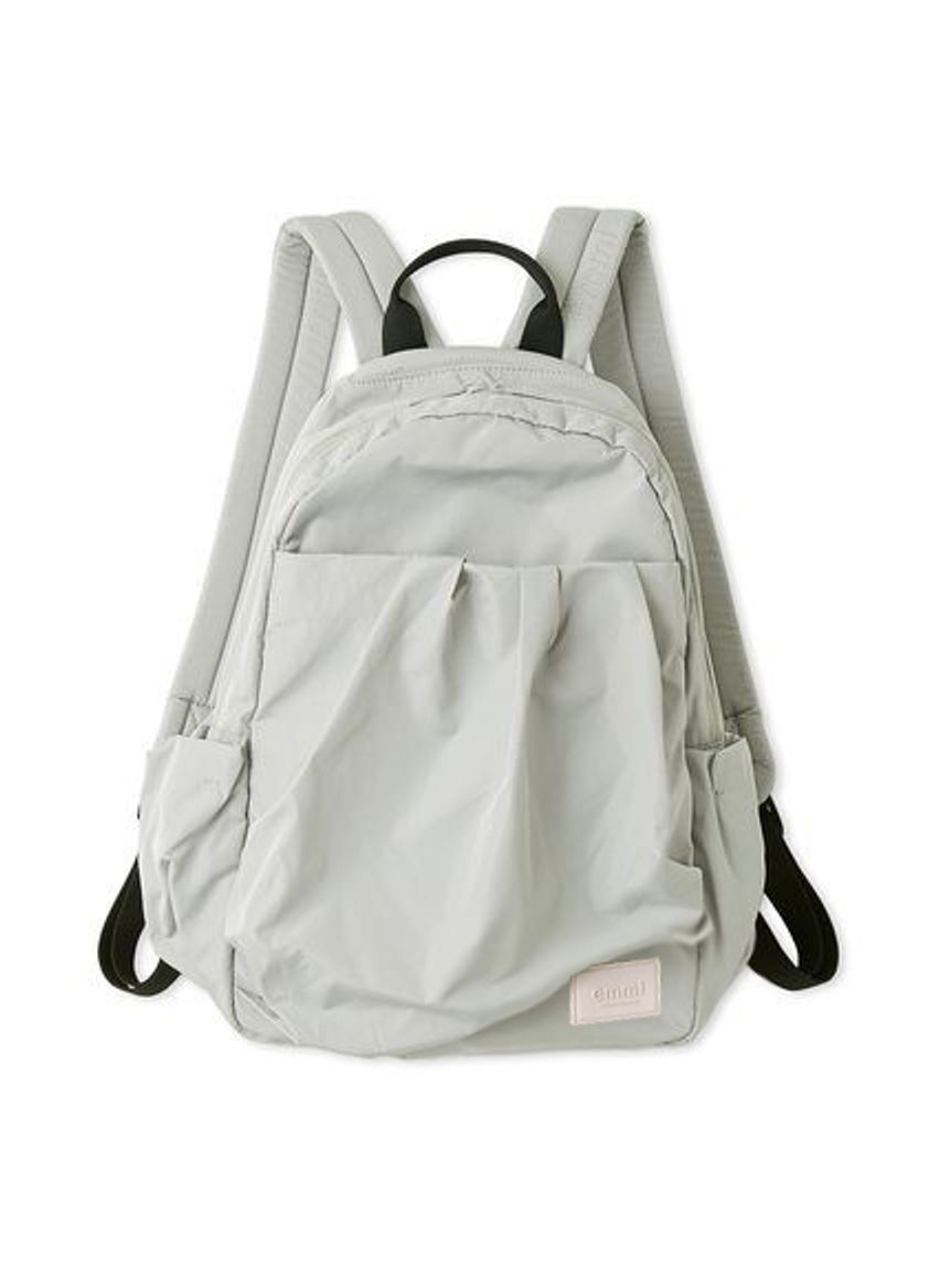emmi atelier「eco 撥水ギャザーボディーバックパック」|リュック|LGRY