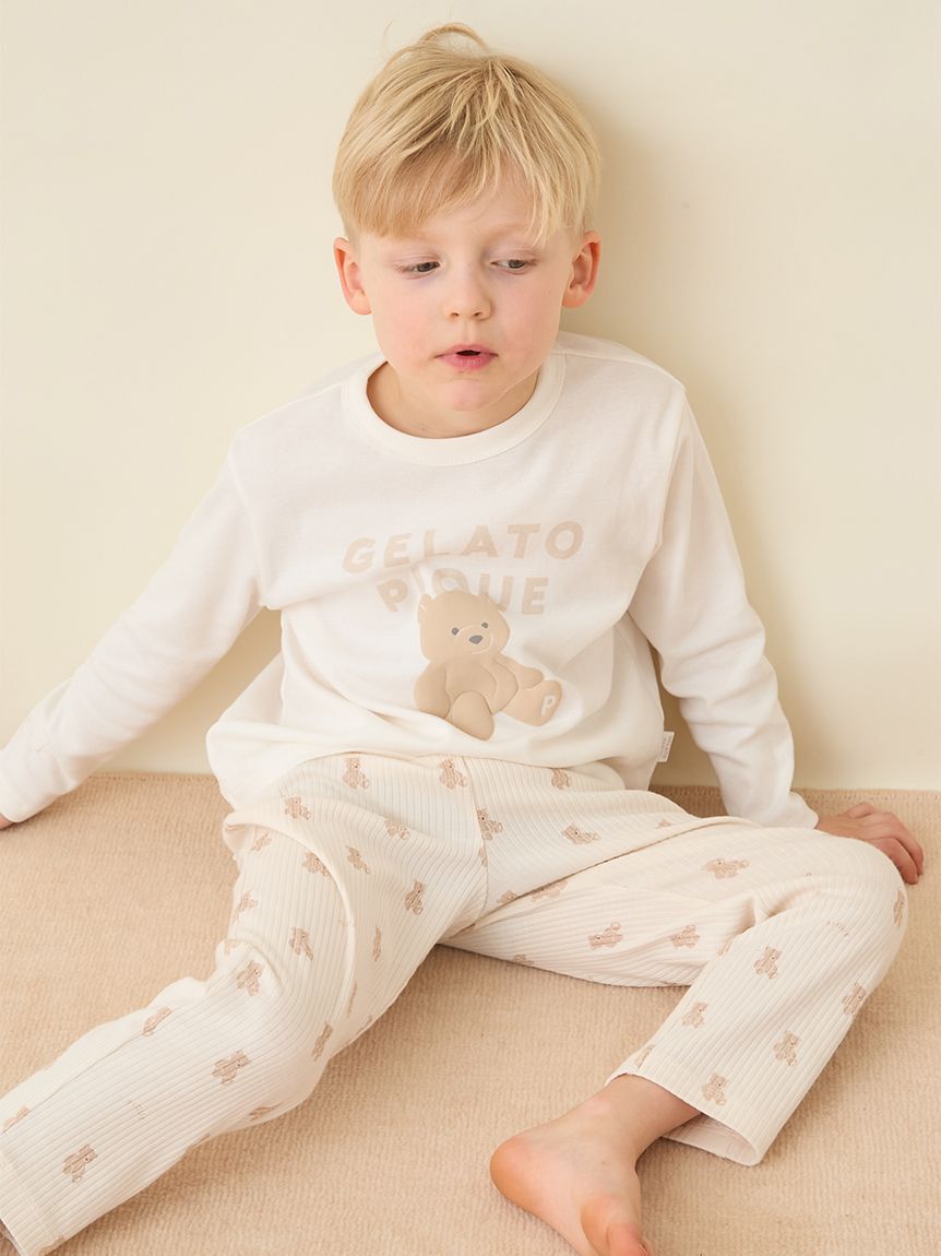 GELATO PIQUE KIDS & BABY「【KIDS】ぬいぐるみワンポイントロンT」|ルームウェア|