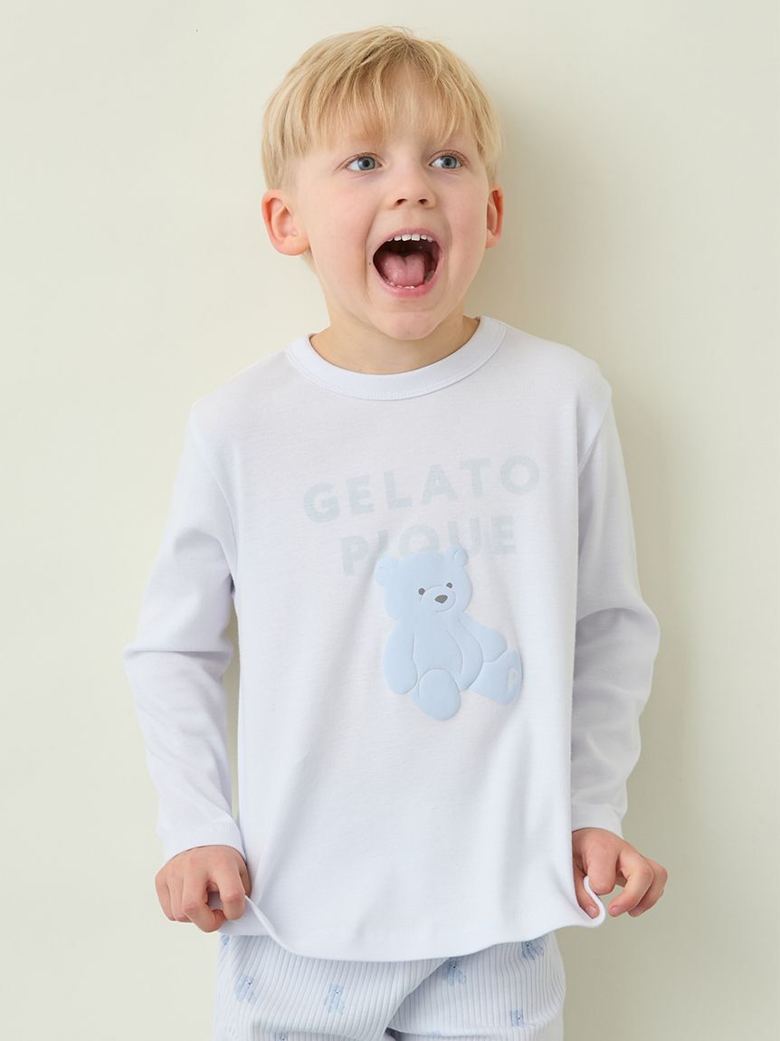 GELATO PIQUE KIDS & BABY「【KIDS】ぬいぐるみワンポイントロンT」|ルームウェア|