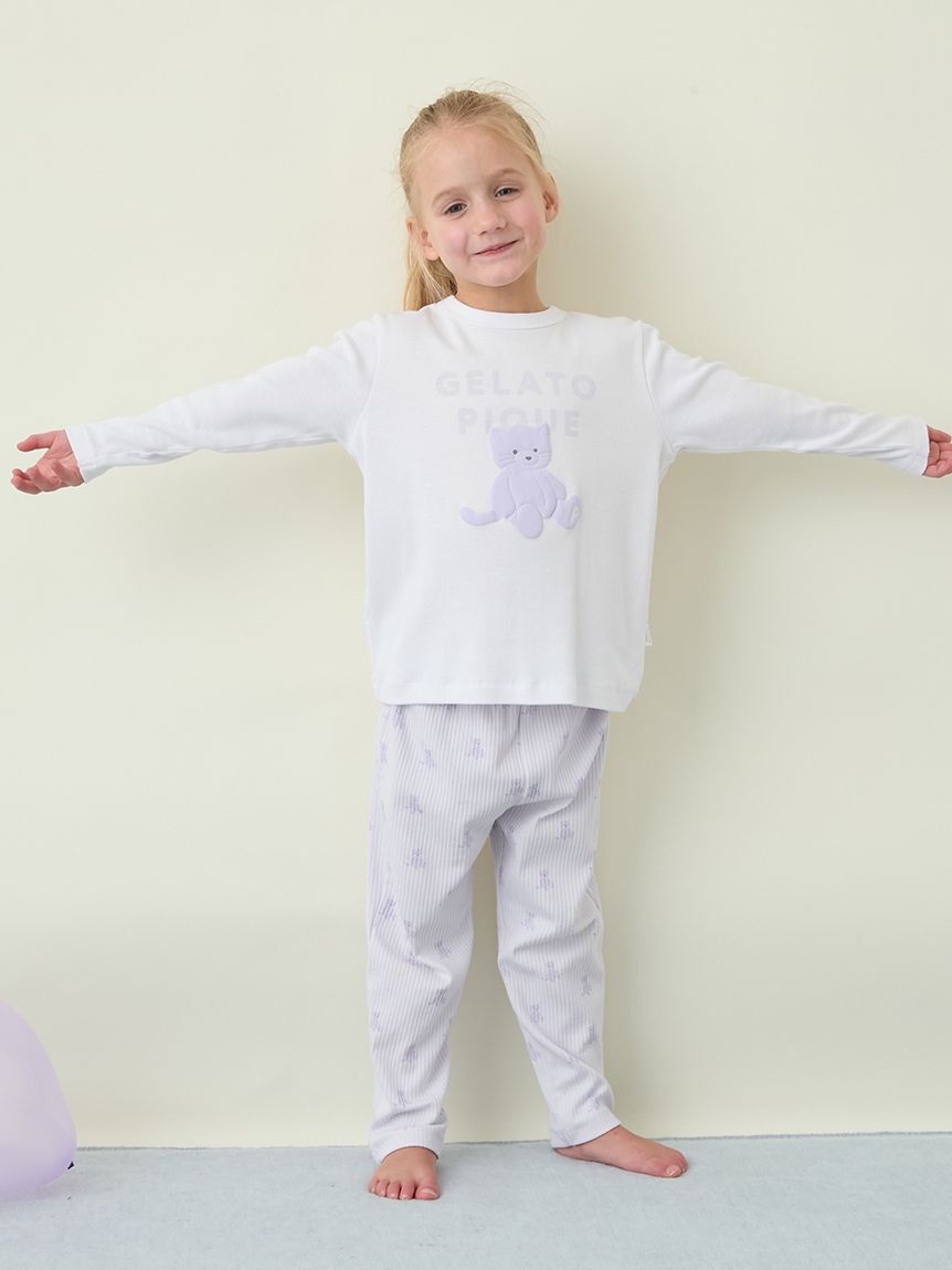 GELATO PIQUE KIDS & BABY「【KIDS】ぬいぐるみワンポイントロンT」|ルームウェア|
