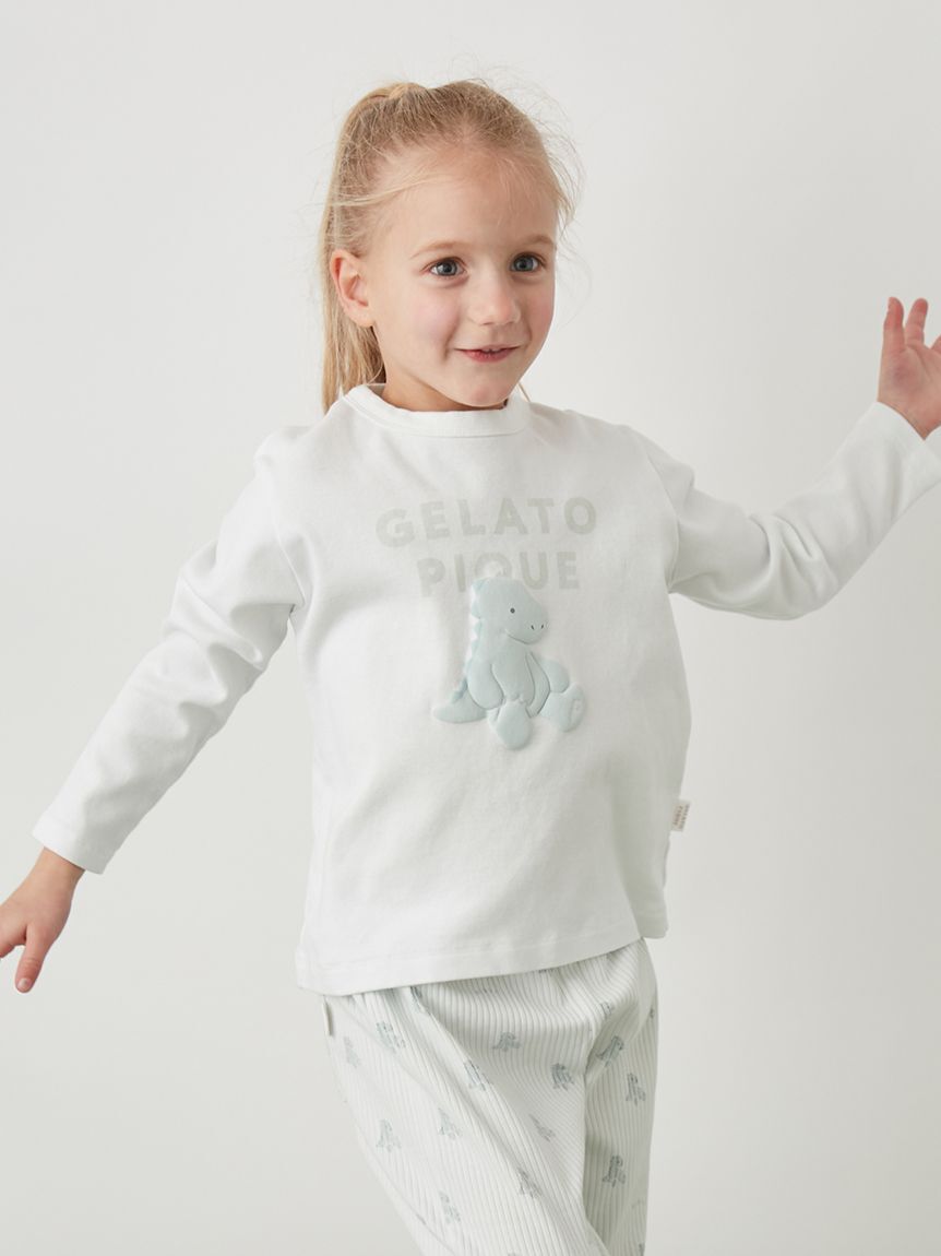 GELATO PIQUE KIDS & BABY「【KIDS】ぬいぐるみワンポイントロンT」|ルームウェア|