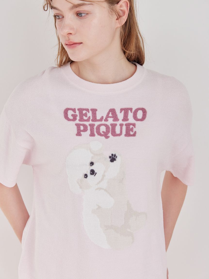 gelato pique「【ONLINE限定】ドッグジャガードプルオーバー&ショートパンツセット」|ルームウェア|