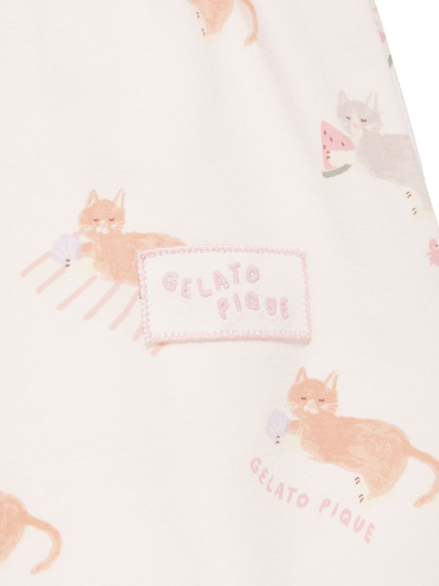 GELATO PIQUE KIDS & BABY「【KIDS】シーサイドキャット柄半袖ワンピース」|ワンピース|
