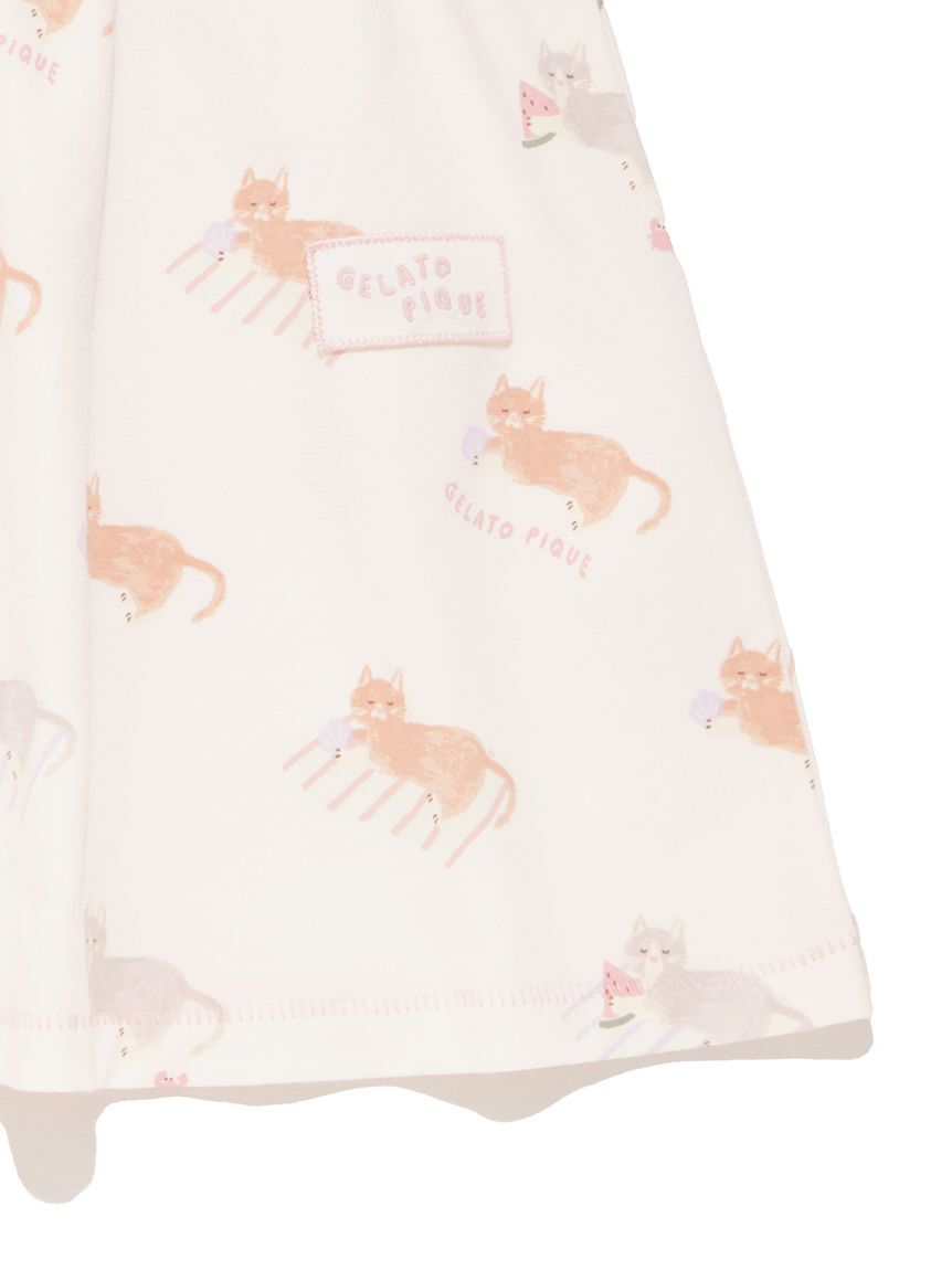 GELATO PIQUE KIDS & BABY「【KIDS】シーサイドキャット柄半袖ワンピース」|ワンピース|