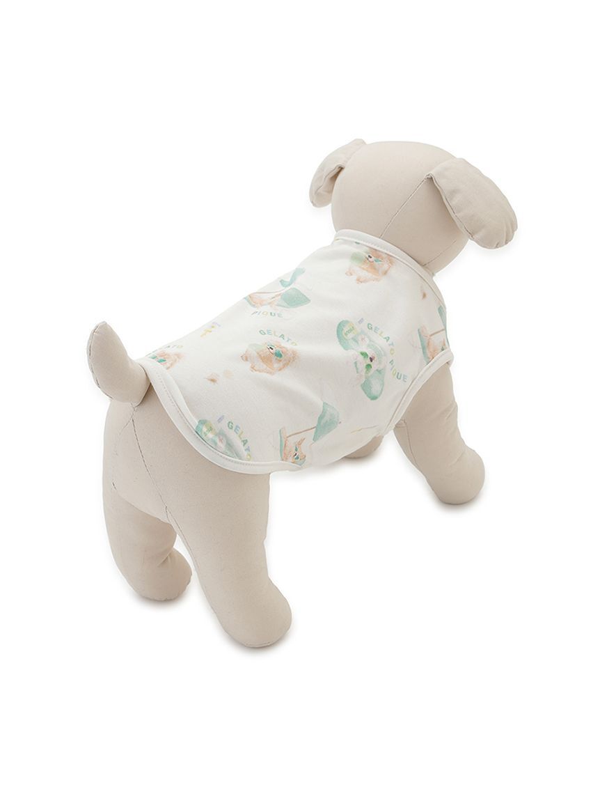  GELATO PIQUE CAT&DOG「【CAT&DOG】【接触冷感】ビーチ マルチーズ ポメラニアン チワワ柄Coolingプルオーバー」|その他|