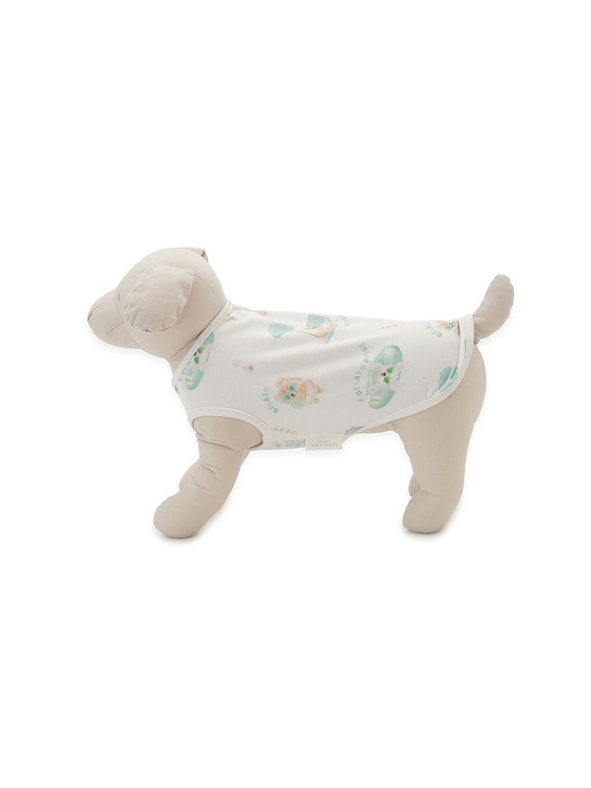  GELATO PIQUE CAT&DOG「【CAT&DOG】【接触冷感】ビーチ マルチーズ ポメラニアン チワワ柄Coolingプルオーバー」|その他|