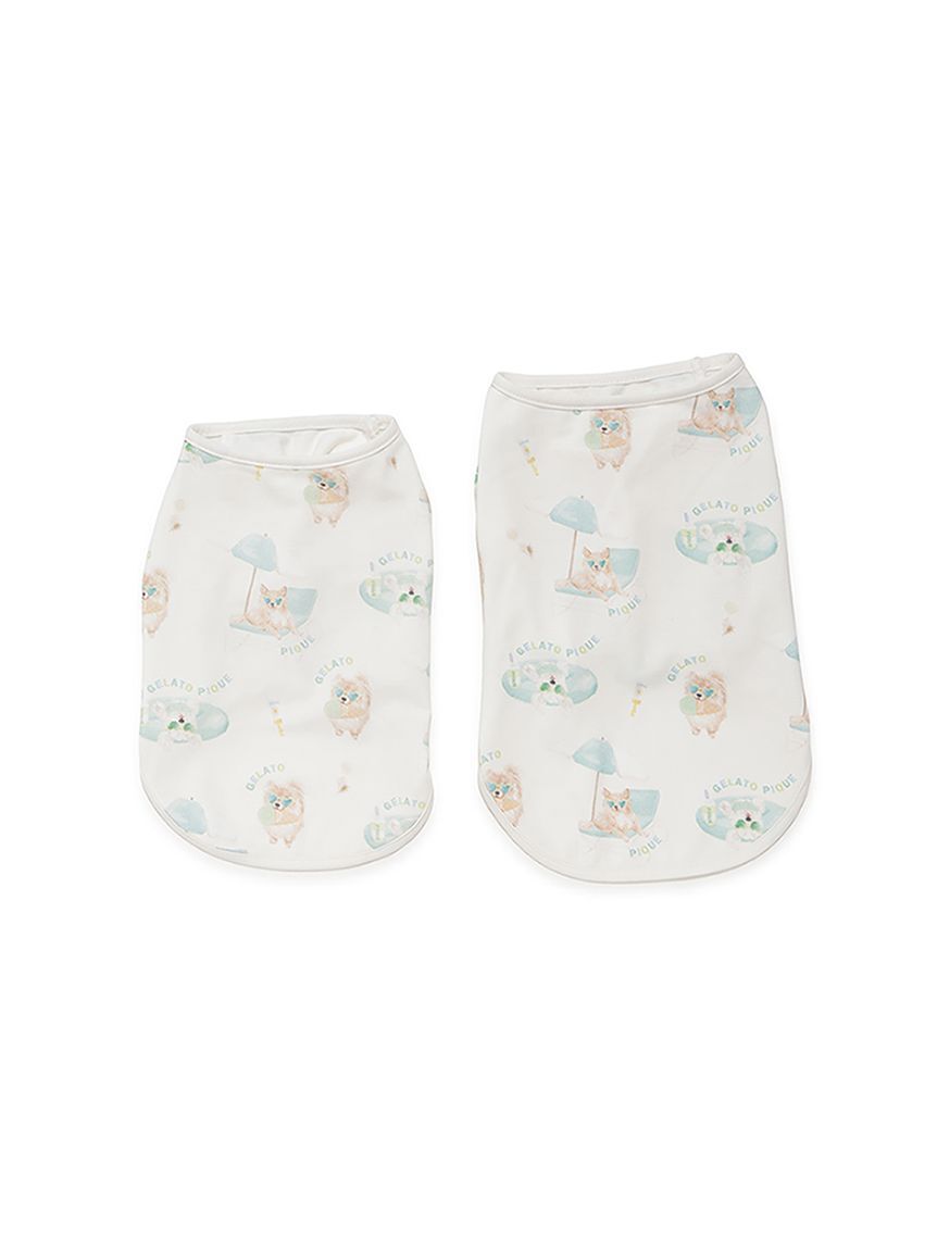  GELATO PIQUE CAT&DOG「【CAT&DOG】【接触冷感】ビーチ マルチーズ ポメラニアン チワワ柄Coolingプルオーバー」|その他|